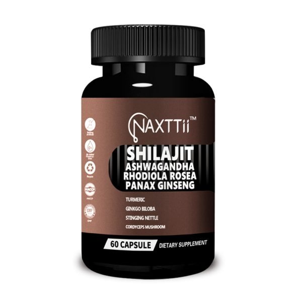 ‌Shilajit Anti-Aging Energy Capsules | 1 Bottle (60 Caps) · Revitalizes Immunity + Accelerates Detox